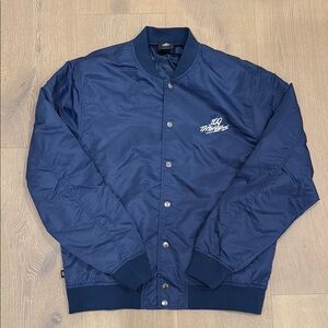 100 THIEVES FOUNDATIONS FW'23 BOMBER JACKET - NAVY